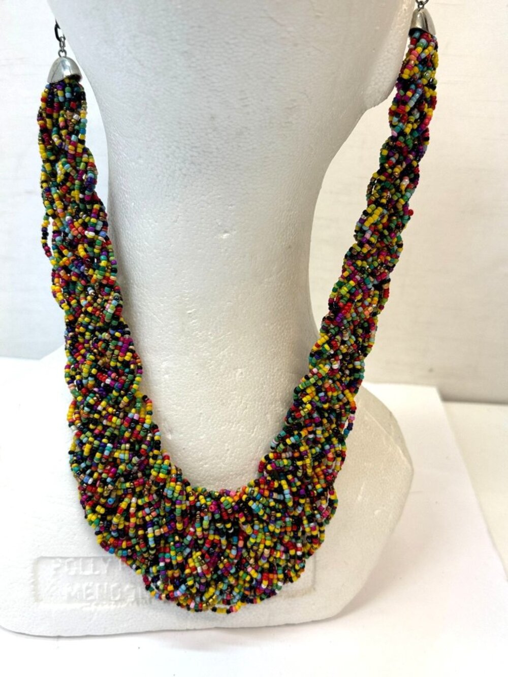 VTG Seed beads necklace -Multicolor - Picture 3 of 6